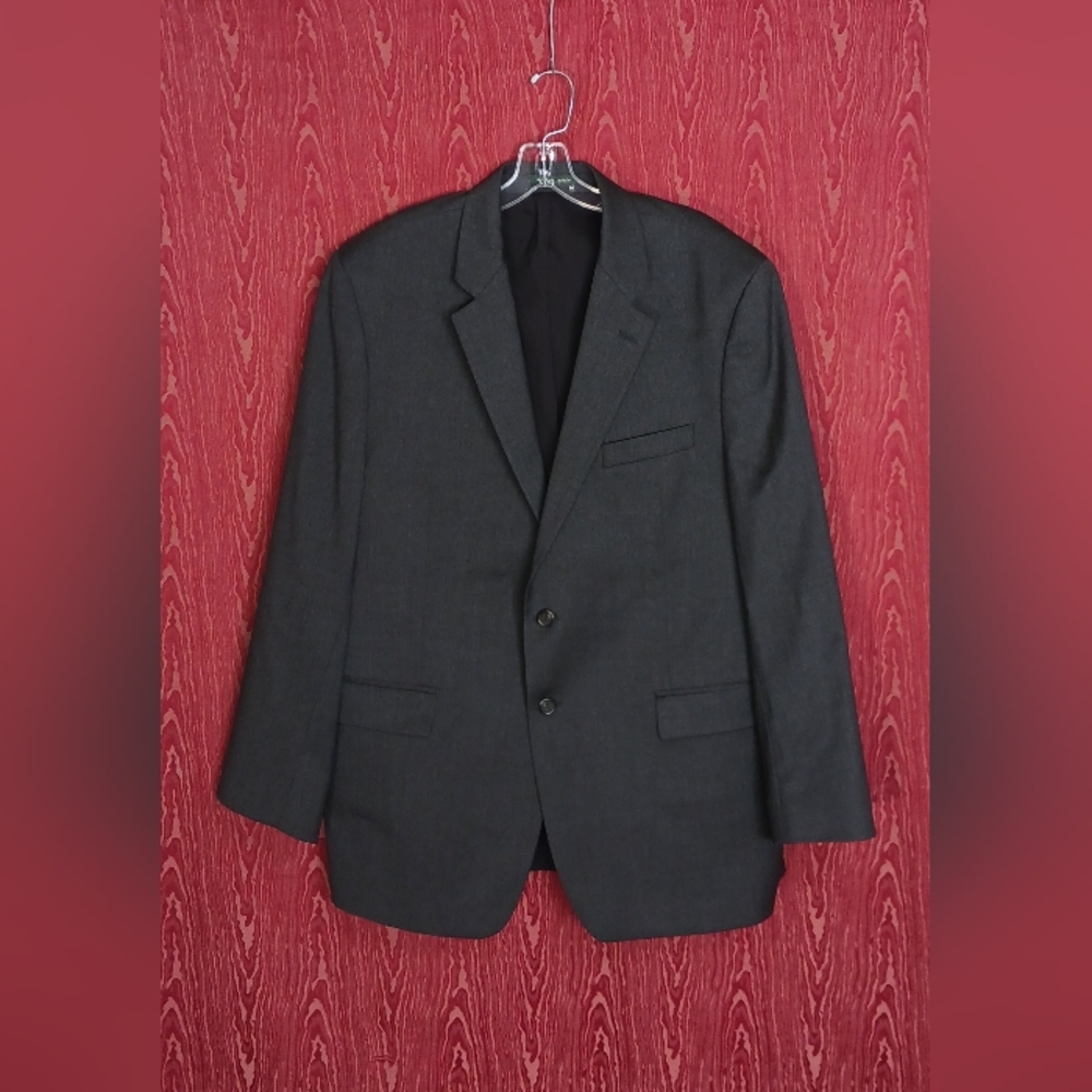 LAUREN RALPH LAUREN Classic Dark Gray Wool Men's Blazer Size 46R